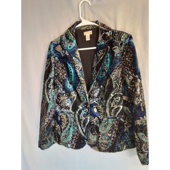 Chico's Blue jacket - Picture 3 of 6